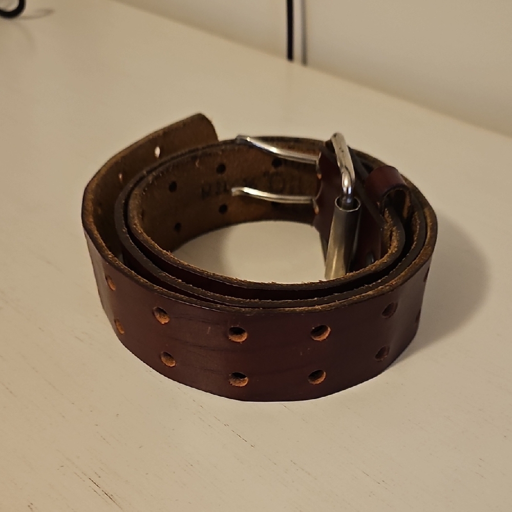 Classic Brown Leather Belt